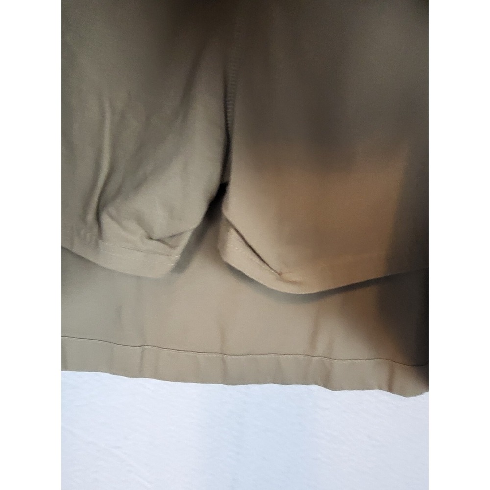 Lands End Womens Skort Skirt Elastic Waist Mid Rise Zip Solid Tan Size 14 - Picture 4 of 7